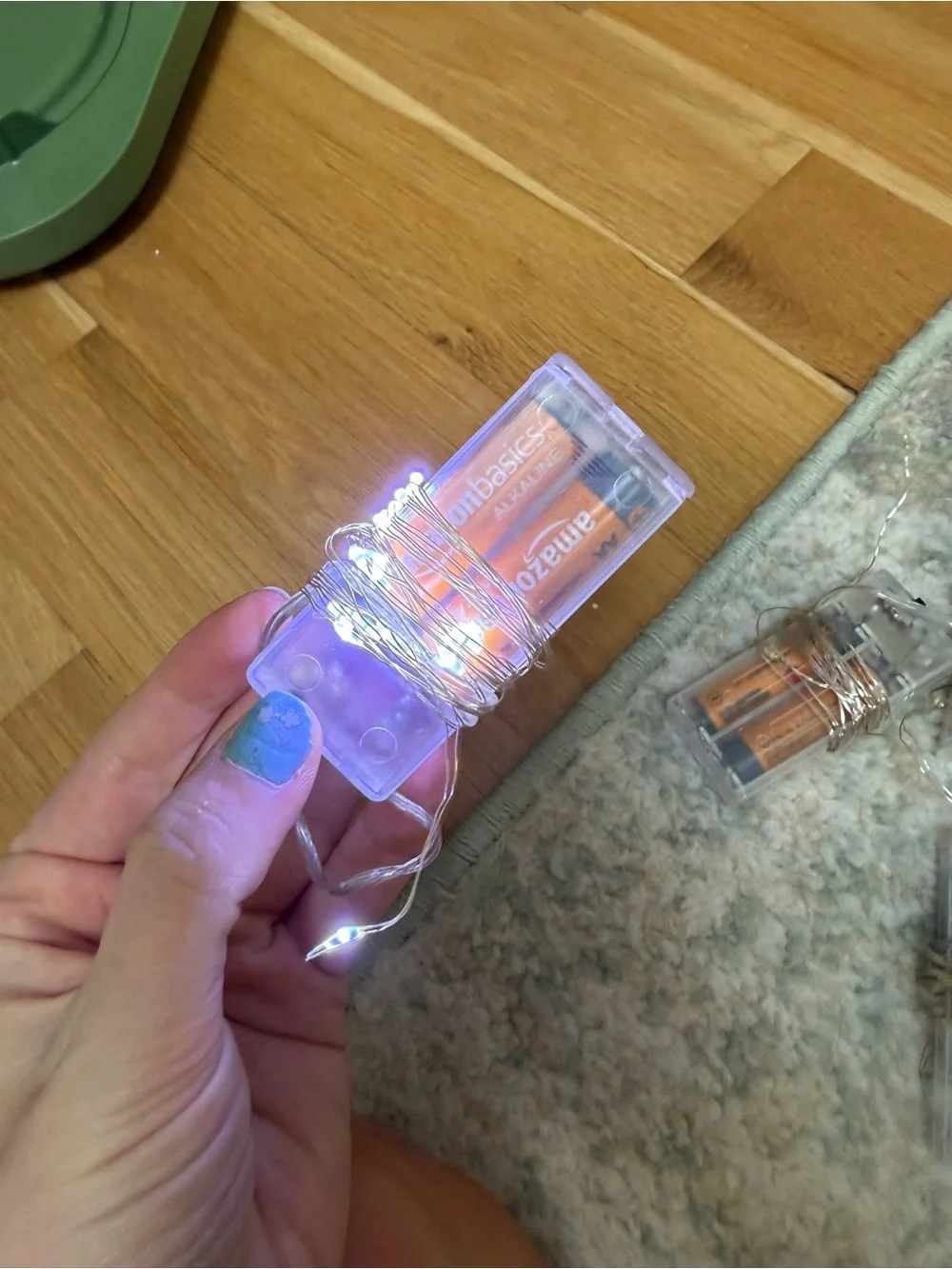 4- Battery-Powered LED String Lights with Clear Battery Pack -batteries not incl